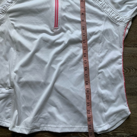 Pebble Beach Dry Luxe Performance White Lightweight Quarter Zip Long Sleeve L - Picture 7 of 7